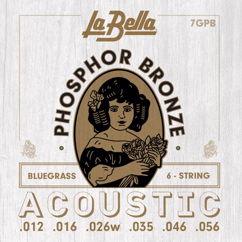 La Bella 7GPB Комплект струн для акустической гитары 12-56