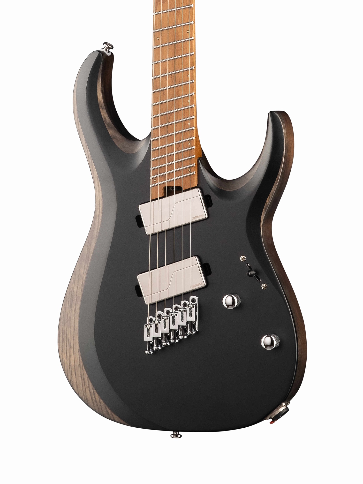 Cort X700-Mutility-BKS X Series Электрогитара, мультимензурная, черная, с чехлом