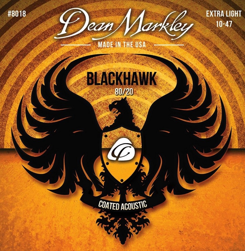 Dean Markley DM8018 Blackhawk 80/20 Комплект струн для акустической гитары, с покрытием, 10-47