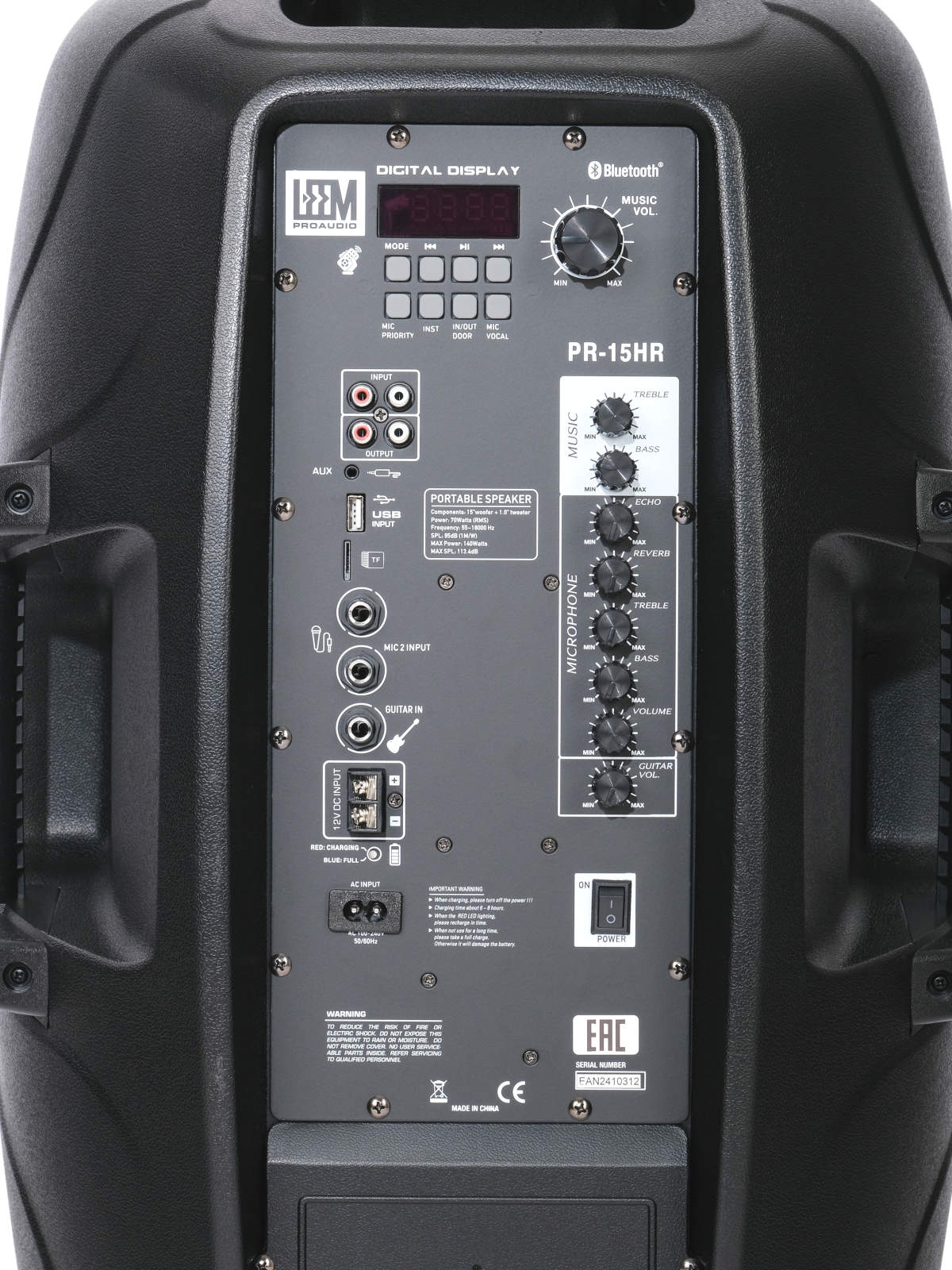 Leem PR-15HR Акустическая система с 2 микрофонами, аккумуляторная, 140Вт