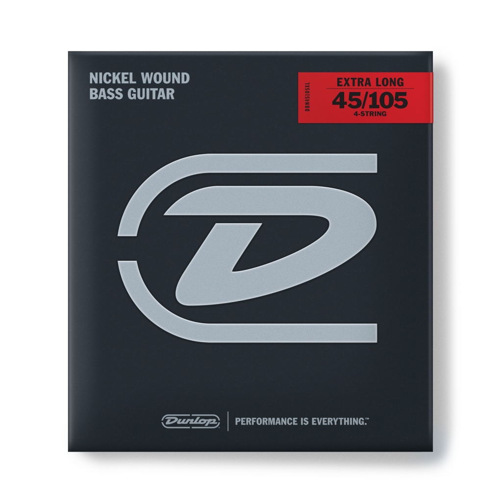 Dunlop DBN45105XL Комплект струн для бас-гитары, никелированные, Medium Light, 45-105, ExLong Scale