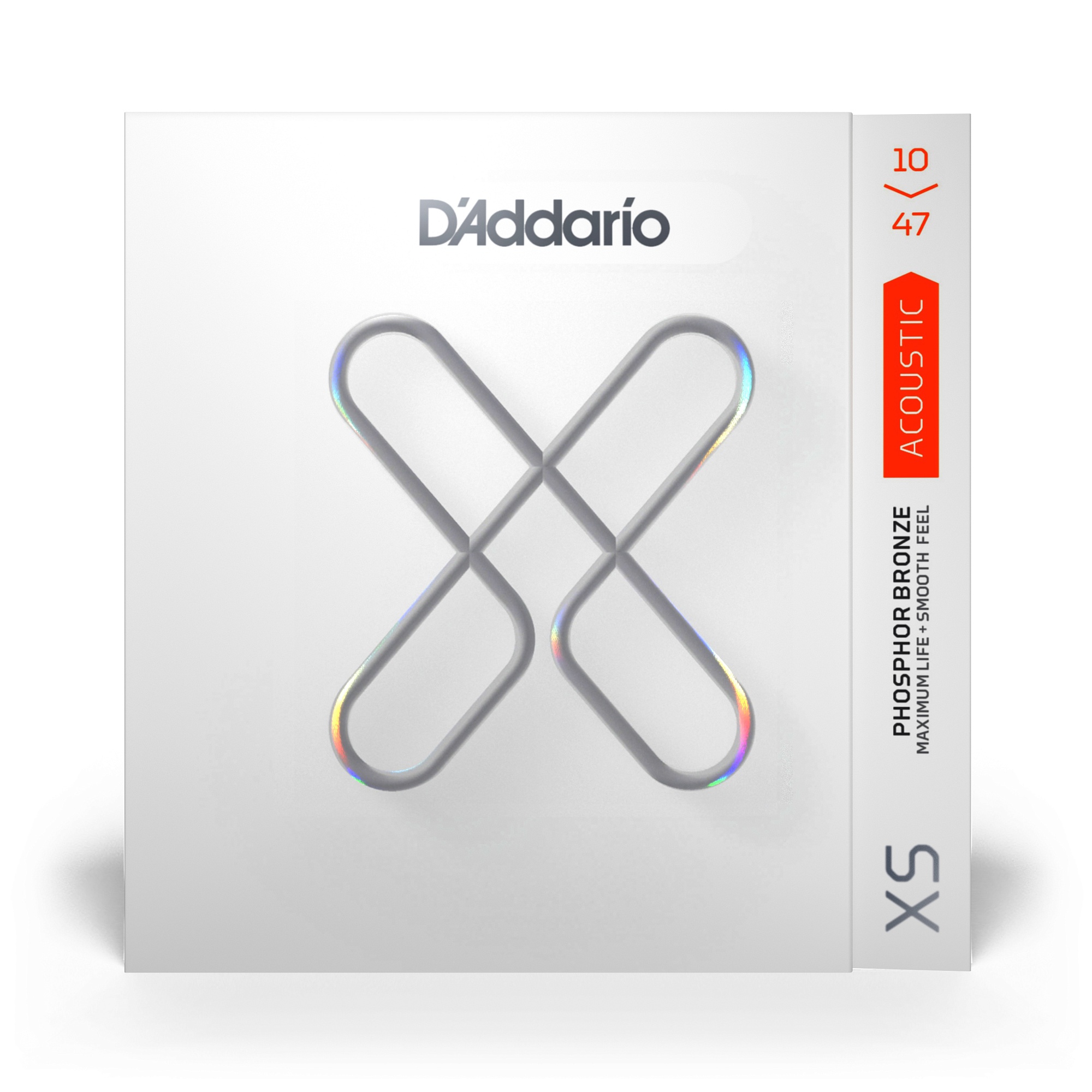 D'Addario XSAPB1047 XS Комплект струн для акустической гитары, фосфорная бронза, 10-47