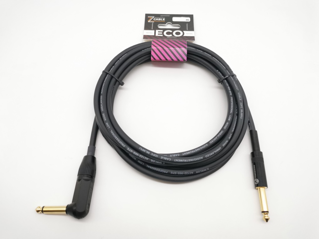 ZZcable E58-JR-J-0400-0 Кабель инструментальный, 4м, прямой/угловой