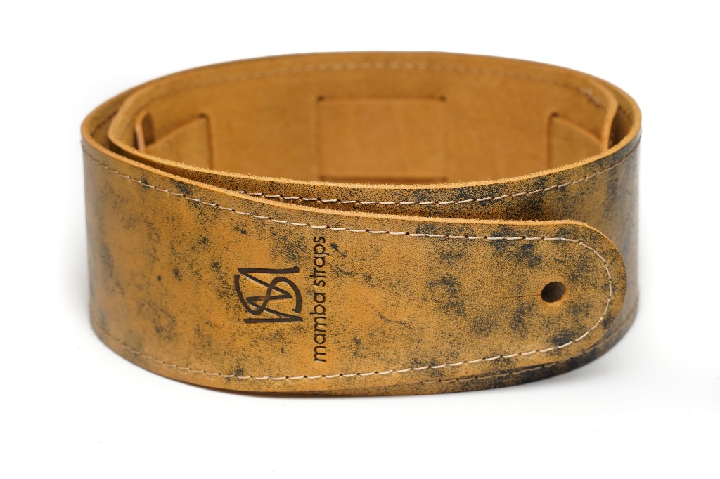 MB6061-121-1 Ремень для гитары, кожаный, солнечный лофт, Mamba straps