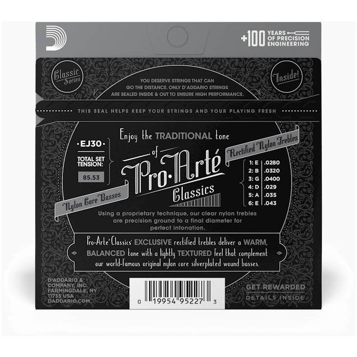 Струны для для классической гитары D'ADDARIO EJ30