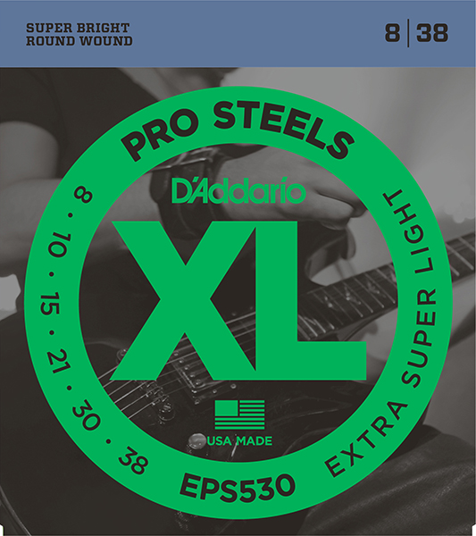 D`Addario EPS530 XL PRO STEEL Струны для электрогитары Extra-Super Light 8-38