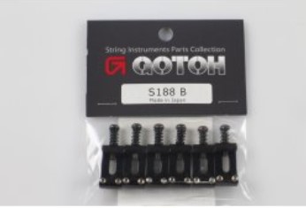 Gotoh S188-B Комплект седел для бриджа, сталь, черные