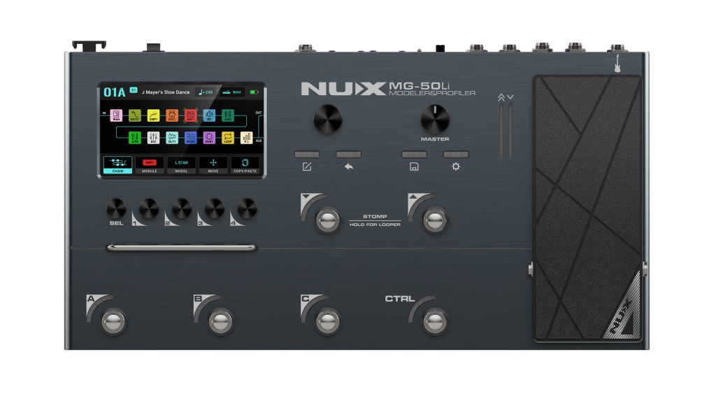 Nux MG-50LI-DB Процессор эффектов, портативный, темно-синий