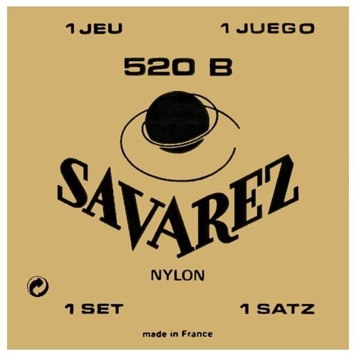 Savarez 520B Carte Blanche Комплект струн для классической гитары, посеребренные, слабое натяжение