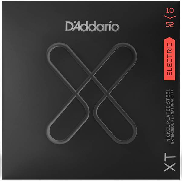 D'Addario XTE1052 XT Комплект струн для электрогитары, никелированные, 10-52, с покрытием