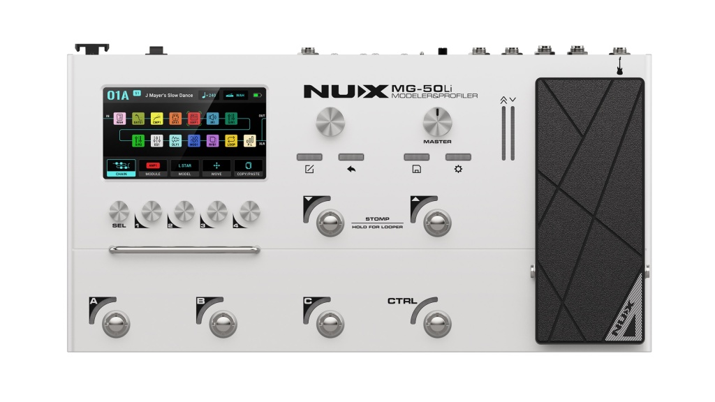 Nux MG-50LI-WH Процессор эффектов, портативный, белый