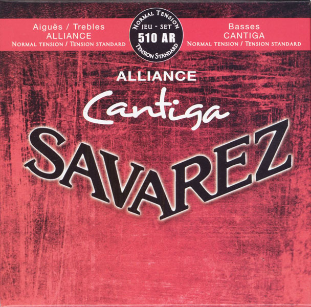 Savarez 510AR Alliance Cantiga Комплект струн для классической гитары, норм.натяжение, посеребр
