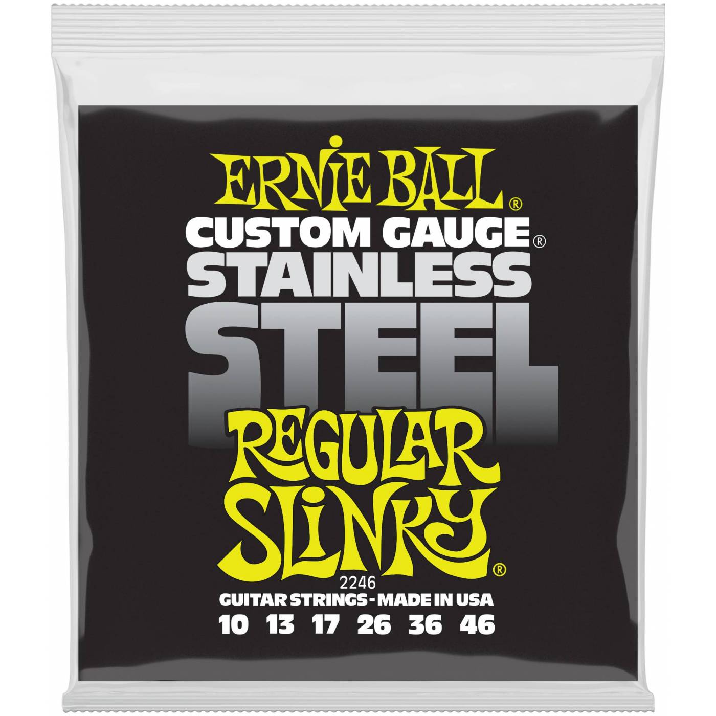 ERNIE BALL 2246 Stainless Steel Slinky Regular 10-46 - Струны для электрогитары