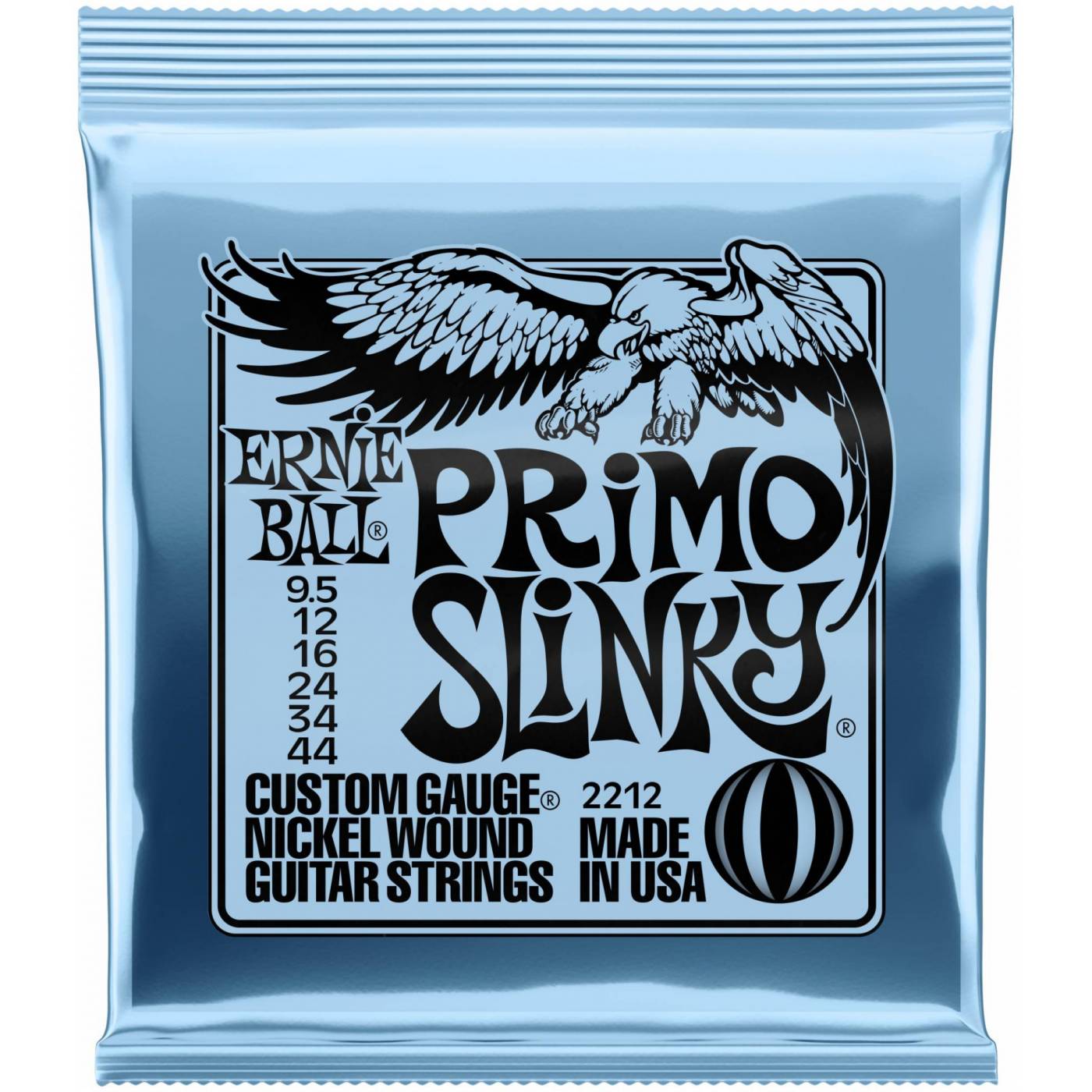 ERNIE BALL 2212 Nickel Wound Slinky Primo 9.5-44 - Струны для электрогитары
